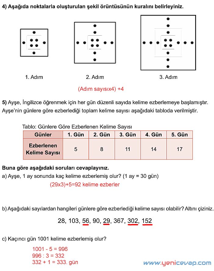 5. Sınıf Matematik 2. Kitap Sayfa 145 146 147 148 Cevapları Meb