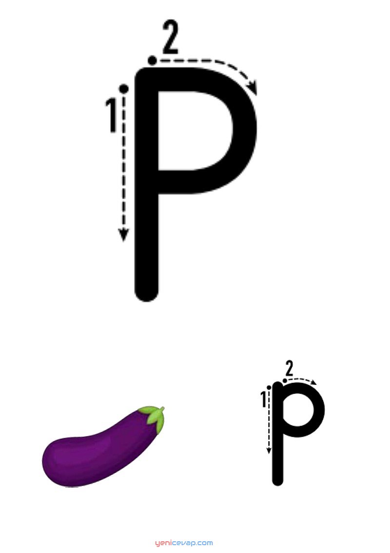 p harfi yazılışı