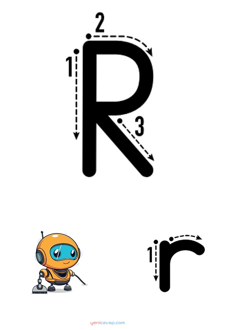 r harfi yazılışı