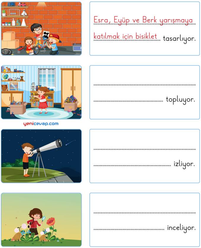 Görsele Göre Tamamlayalım