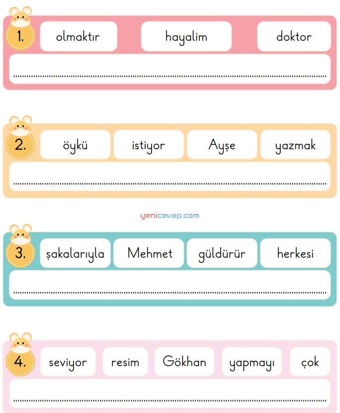 Cümle Oluşturalım
