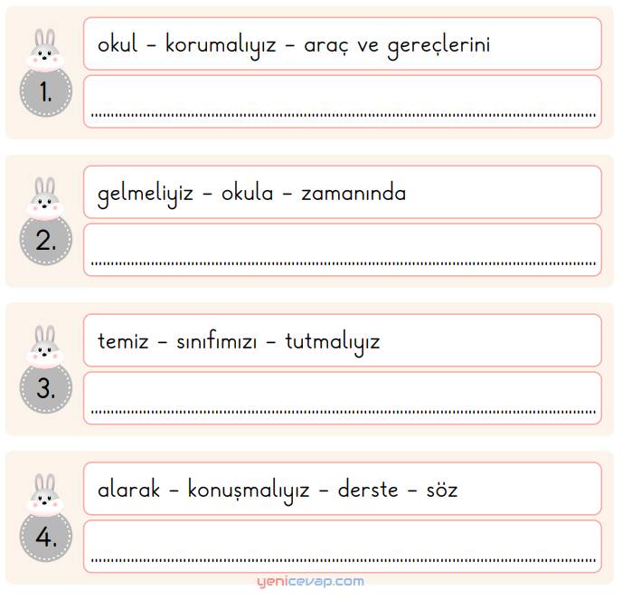 Cümle Oluşturalım