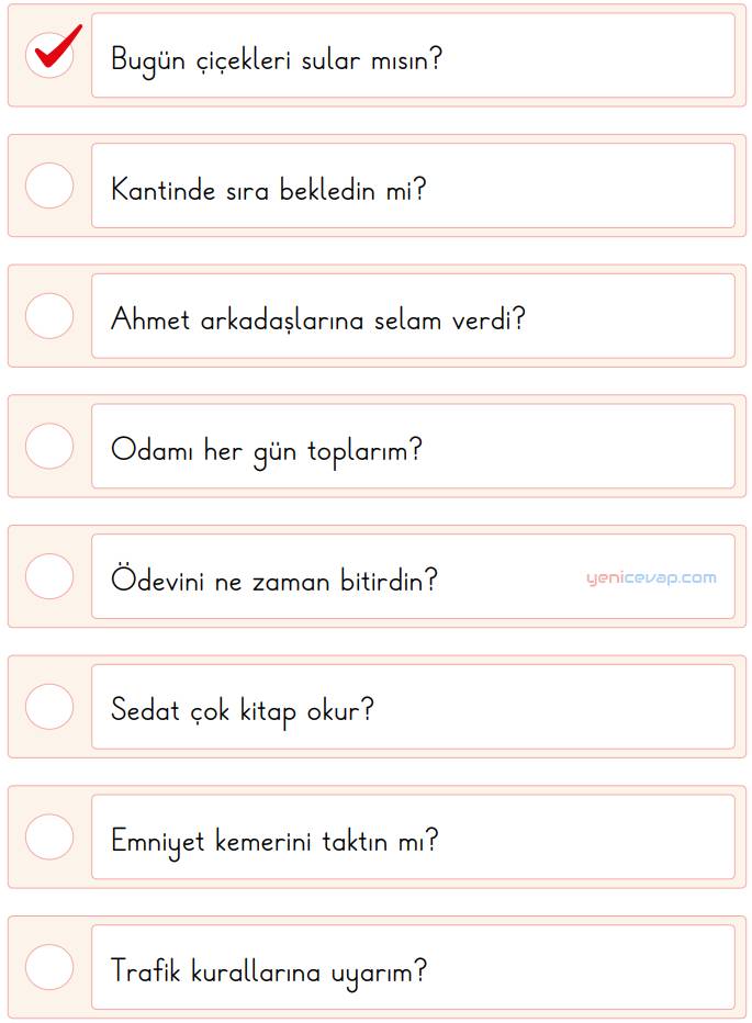 Doğru Soru İşareti