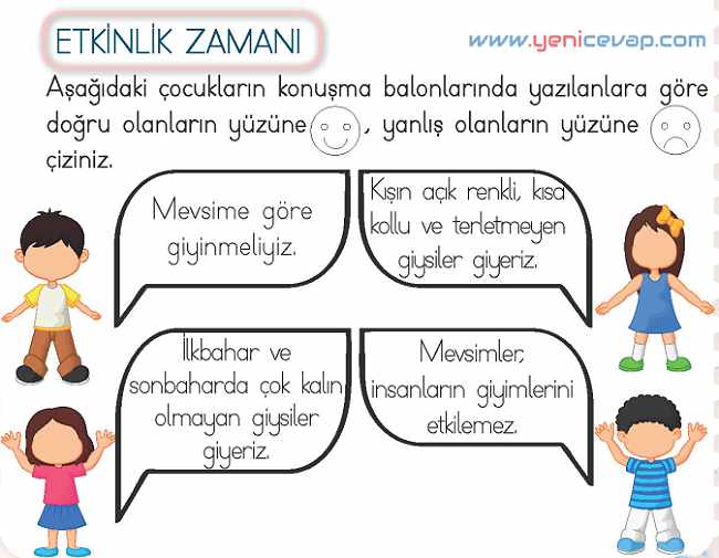 2. Sınıf Hayat Bilgisi Kitabı Sayfa 130 131 133 134 Cevapları Meb