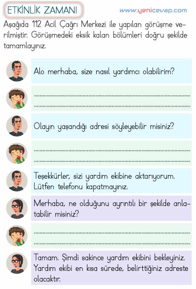 2. Sınıf Hayat Bilgisi Kitabı Sayfa 152 157 158 161 Cevapları Meb