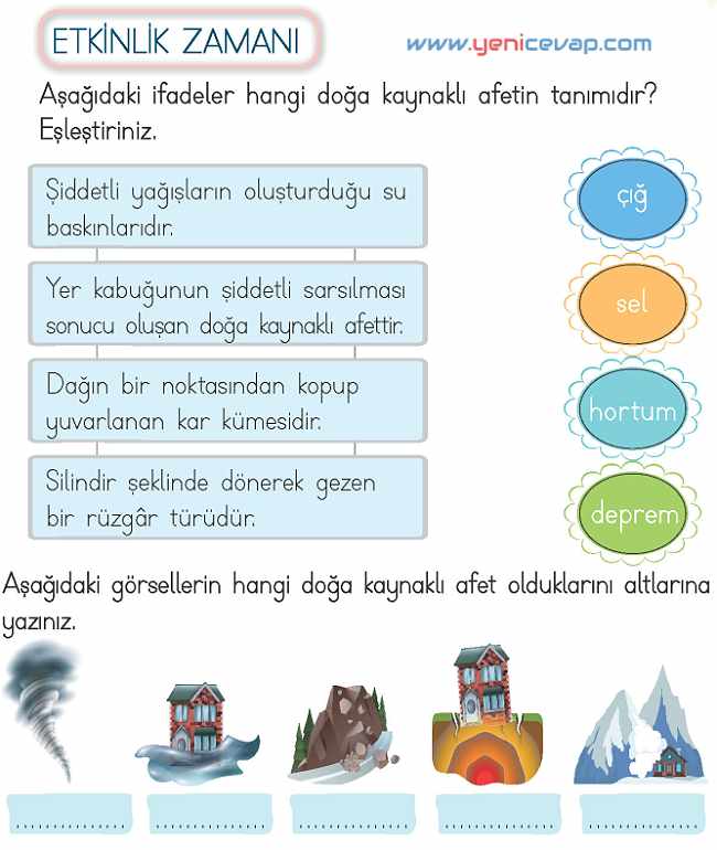 2. Sınıf Hayat Bilgisi Kitabı Sayfa 224 228 232 237 Cevapları Meb