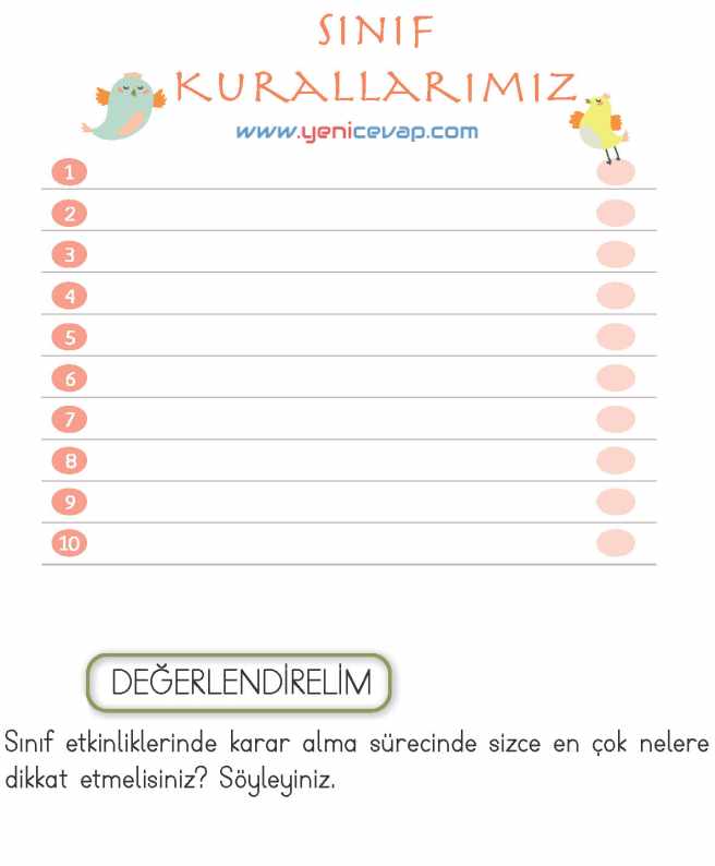 2. Sınıf Hayat Bilgisi Kitabı Sayfa 27 29 31 32 Cevapları Meb