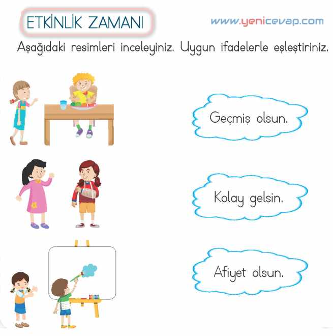 2. Sınıf Hayat Bilgisi Kitabı Sayfa 40 41 43 44 Cevapları Meb