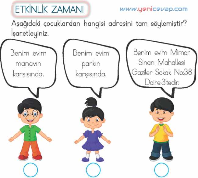 2. Sınıf Hayat Bilgisi Kitabı Sayfa 70 73 74 76 Cevapları Meb