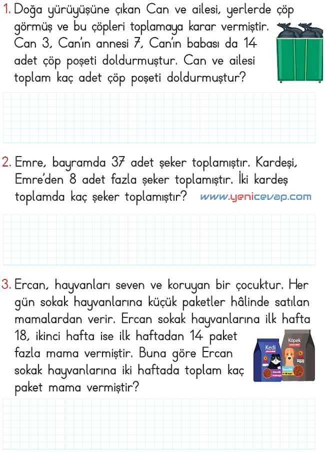 2. Sınıf Matematik Ders Kitabı Sayfa 101 103 104 105 Cevapları Meb