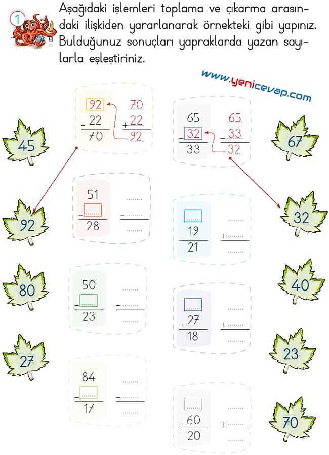 2. Sınıf Matematik Ders Kitabı Sayfa 106 107 110 111 Cevapları Meb