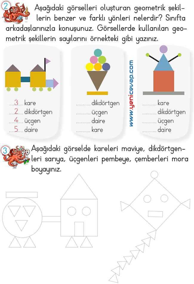 2. Sınıf Matematik Ders Kitabı Sayfa 129 130 131 136 Cevapları Meb