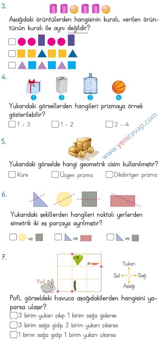 2. Sınıf Matematik Ders Kitabı Sayfa 157 158 159 160 Cevapları Meb