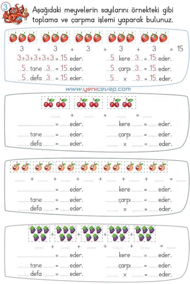 2. Sınıf Matematik Ders Kitabı Sayfa 166 167 168 169 Cevapları Meb