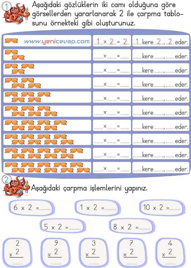 2. Sınıf Matematik Ders Kitabı Sayfa 170 171 172 173 Cevapları Meb