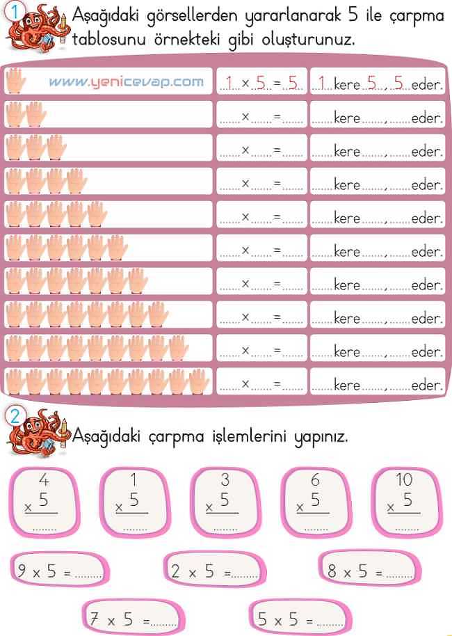 2. Sınıf Matematik Ders Kitabı Sayfa 170 171 172 173 Cevapları Meb