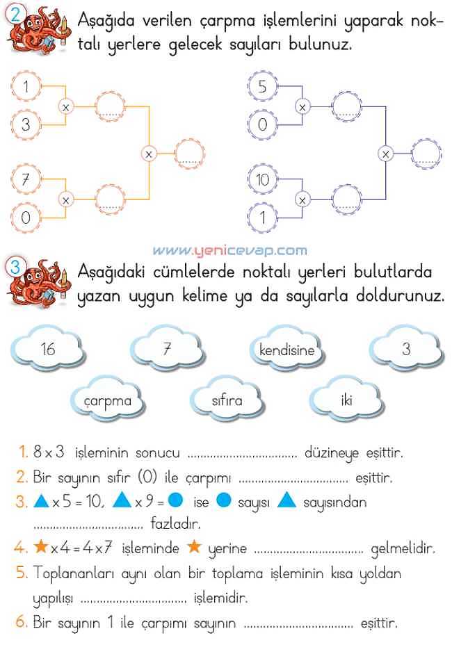 2. Sınıf Matematik Ders Kitabı Sayfa 179 180 181 182 183 Cevapları Meb