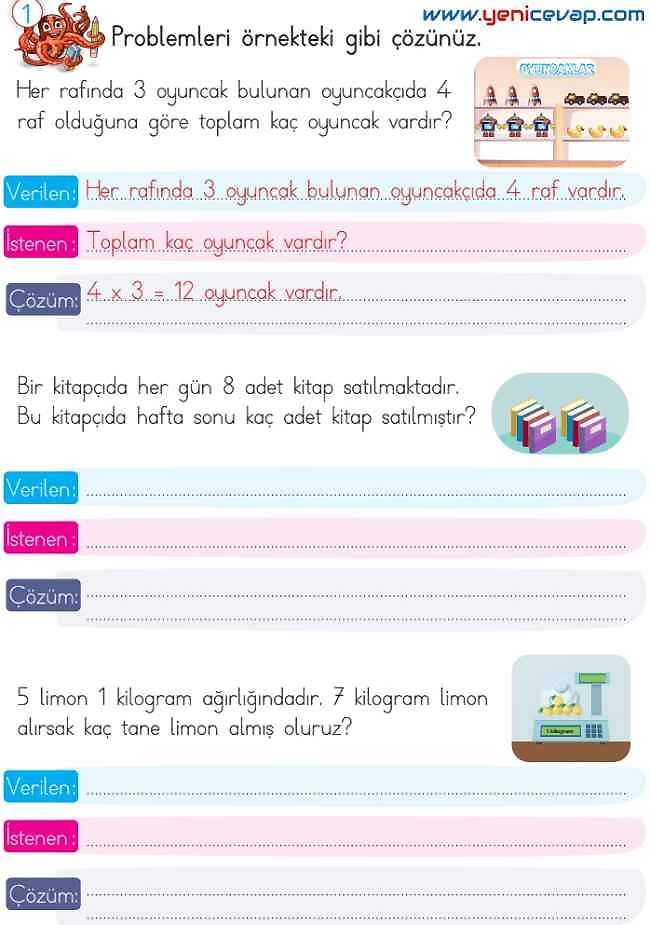 2. Sınıf Matematik Ders Kitabı Sayfa 185 186 187 188 Cevapları Meb