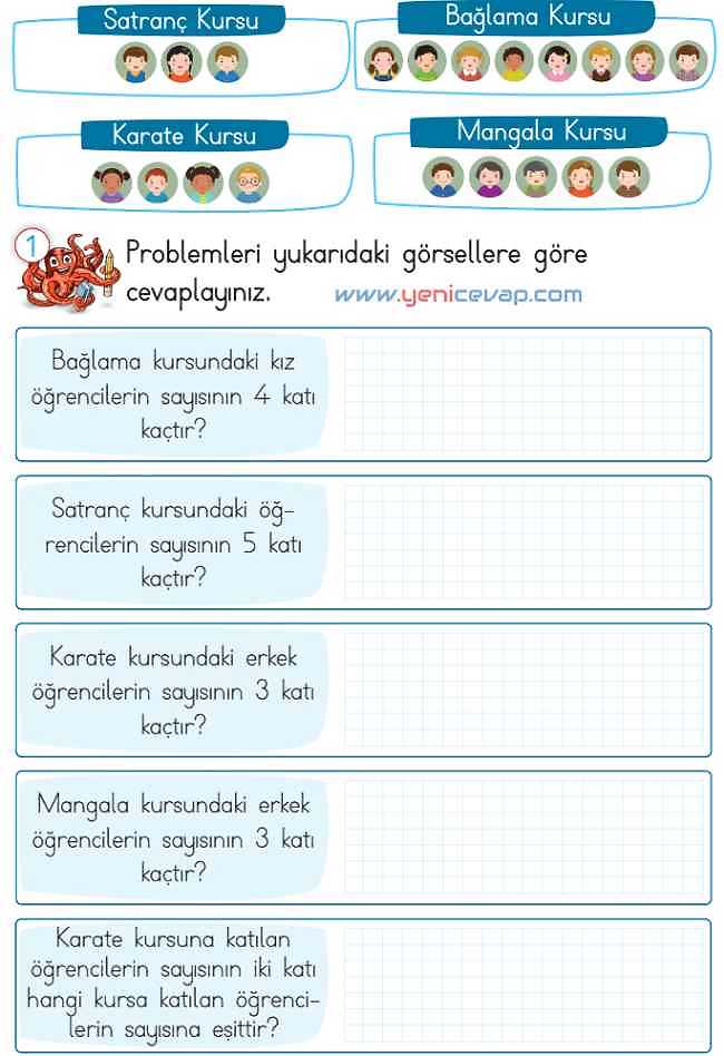 2. Sınıf Matematik Ders Kitabı Sayfa 185 186 187 188 Cevapları Meb