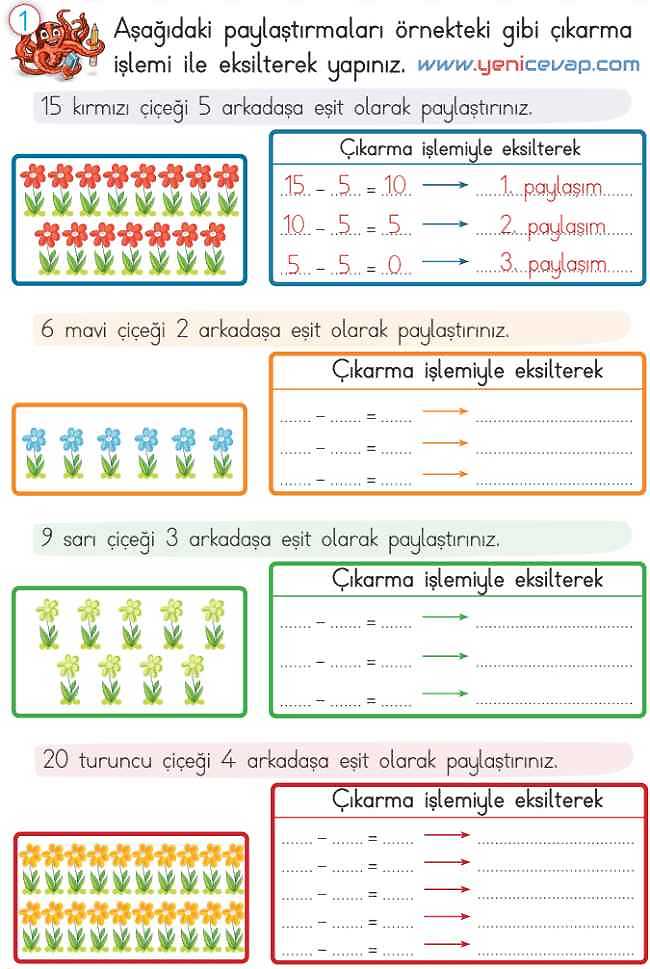 2. Sınıf Matematik Ders Kitabı Sayfa 192 193 194 196 Cevapları Meb