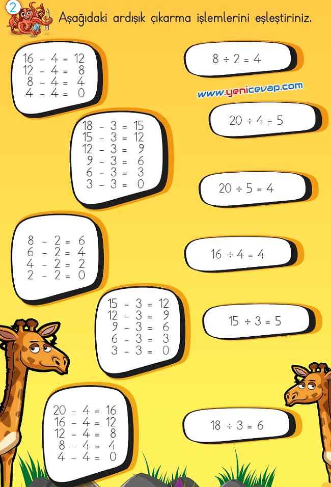 2. Sınıf Matematik Ders Kitabı Sayfa 203 204 205 206 Cevapları Meb