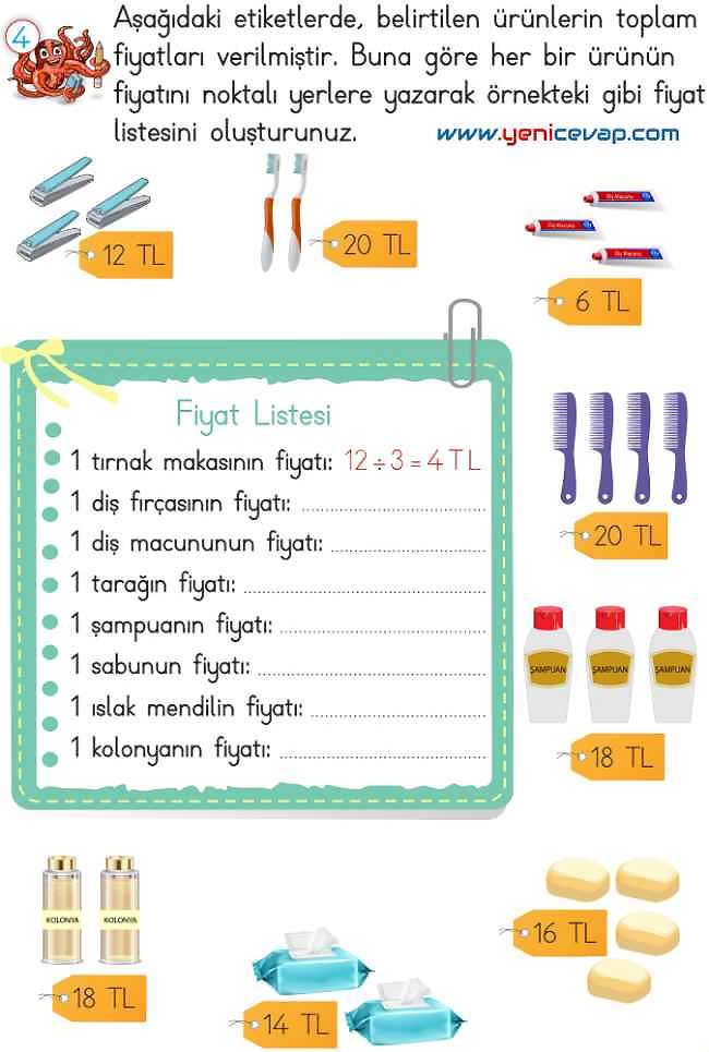 2. Sınıf Matematik Ders Kitabı Sayfa 203 204 205 206 Cevapları Meb