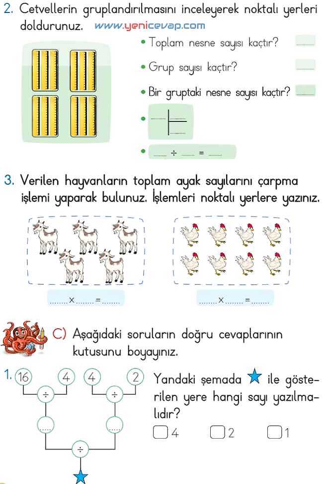 2. Sınıf Matematik Ders Kitabı Sayfa 207 208 209 210 Cevapları Meb