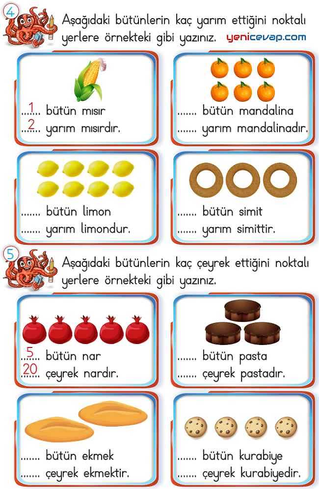 2. Sınıf Matematik Ders Kitabı Sayfa 218 219 220 221 Cevapları Meb