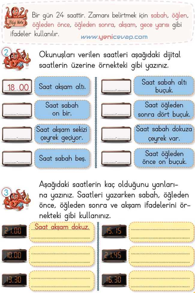 2. Sınıf Matematik Ders Kitabı Sayfa 222 225 227 228 Cevapları Meb