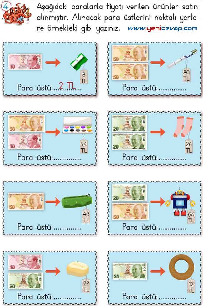 2. Sınıf Matematik Ders Kitabı Sayfa 246 247 250 252 Cevapları Meb