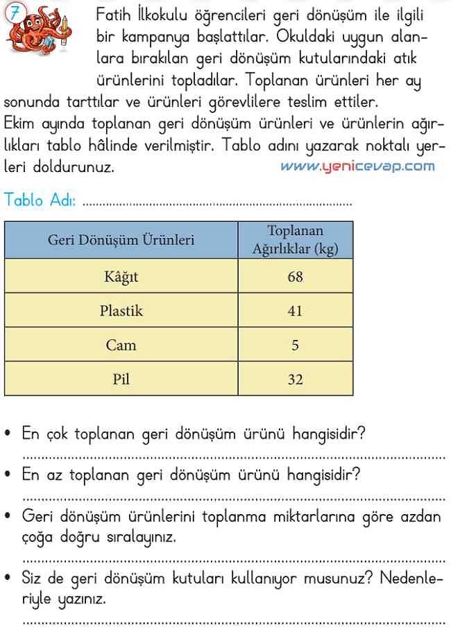 2. Sınıf Matematik Ders Kitabı Sayfa 272 273 276 278 Cevapları Meb
