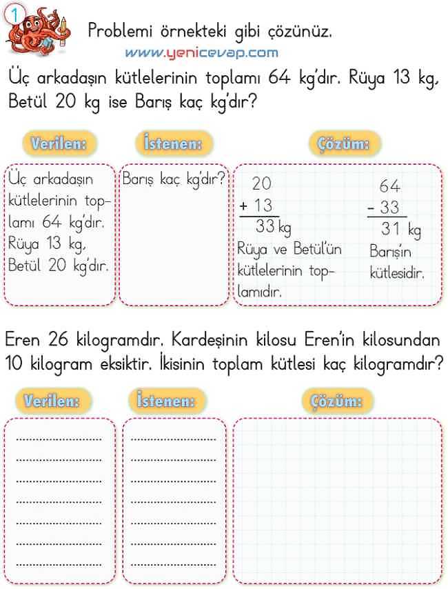 2. Sınıf Matematik Ders Kitabı Sayfa 300 301 302 304 Cevapları Meb