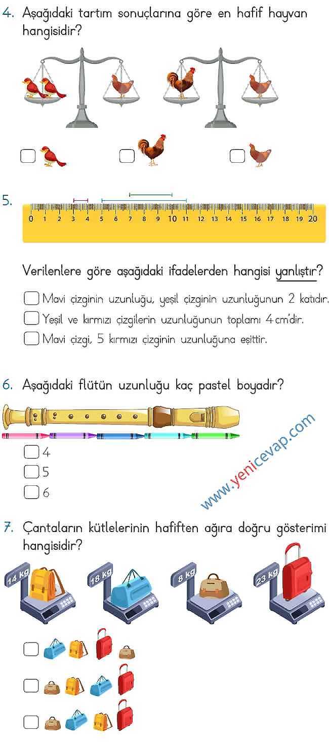 2. Sınıf Matematik Ders Kitabı Sayfa 305 306 307 308 309 Cevapları Meb