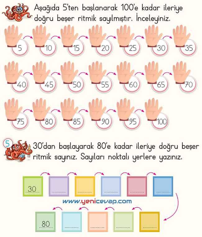 2. Sınıf Matematik Ders Kitabı Sayfa 34 35 36 37 38 Cevapları Meb