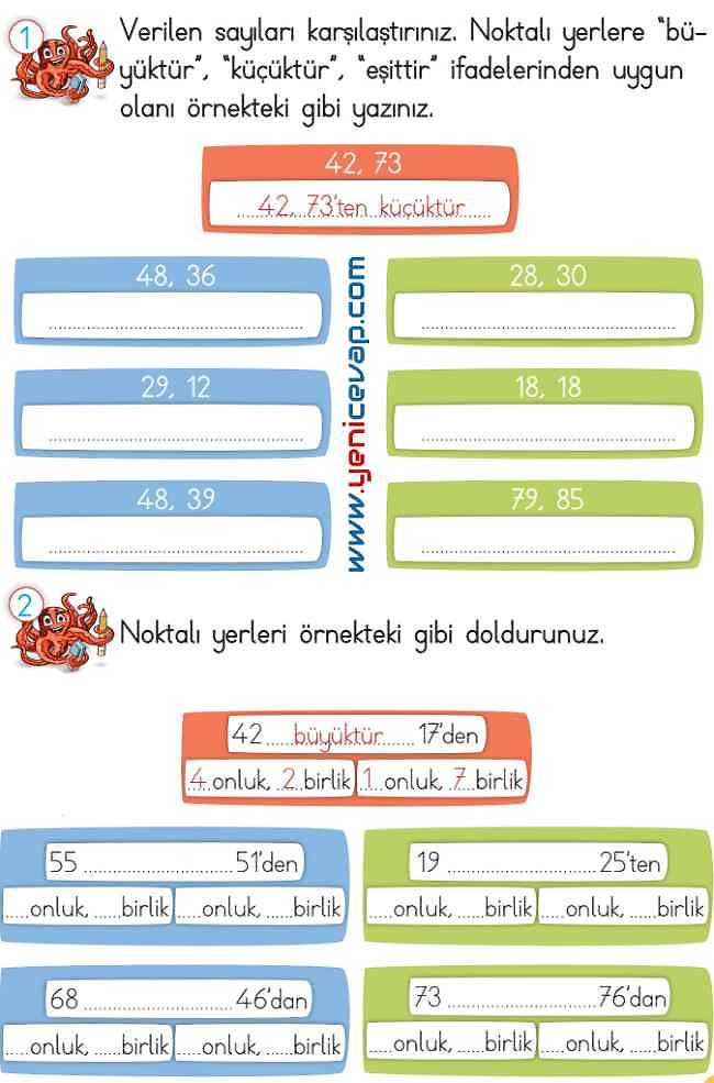 2. Sınıf Matematik Ders Kitabı Sayfa 50 53 54 55 Cevapları Meb