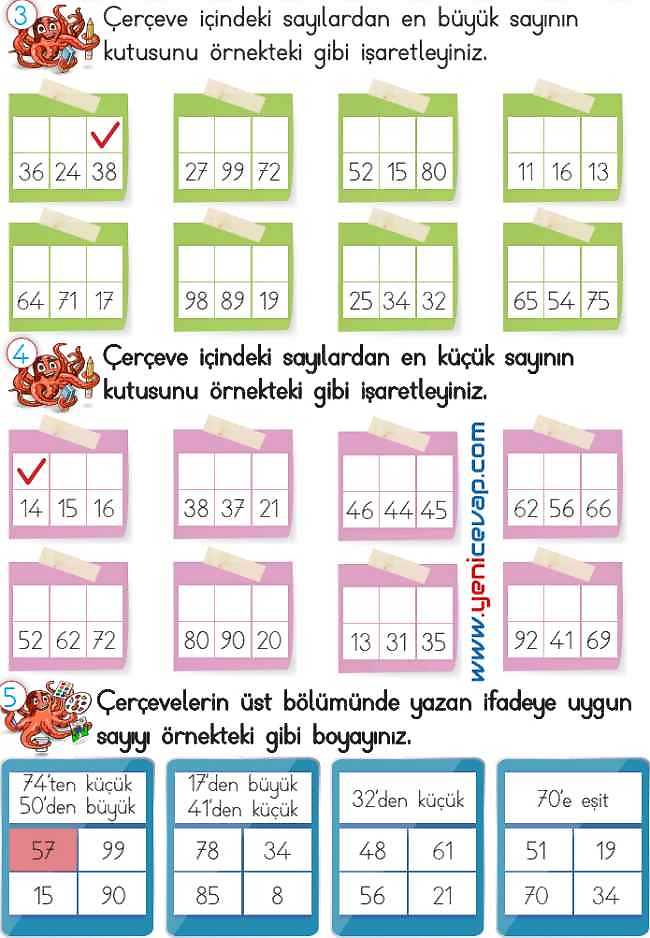 2. Sınıf Matematik Ders Kitabı Sayfa 50 53 54 55 Cevapları Meb