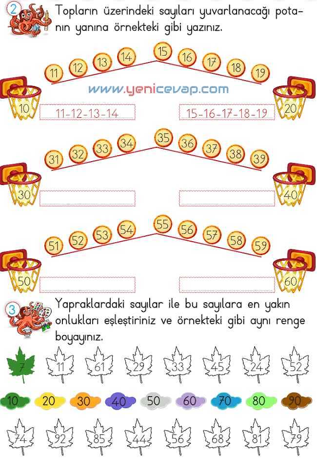 2. Sınıf Matematik Ders Kitabı Sayfa 57 58 60 61 Cevapları Meb