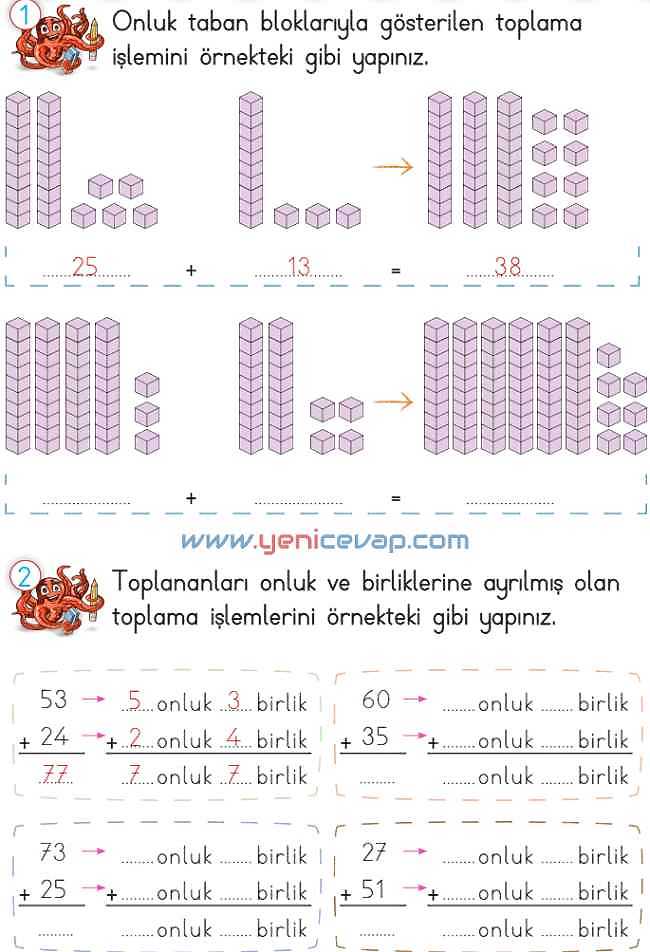 2. Sınıf Matematik Ders Kitabı Sayfa 62 65 66 67 Cevapları Meb