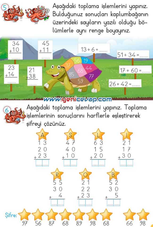 2. Sınıf Matematik Ders Kitabı Sayfa 62 65 66 67 Cevapları Meb