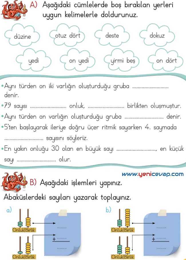 2. Sınıf Matematik Ders Kitabı Sayfa 86 87 88 89 Cevapları Meb