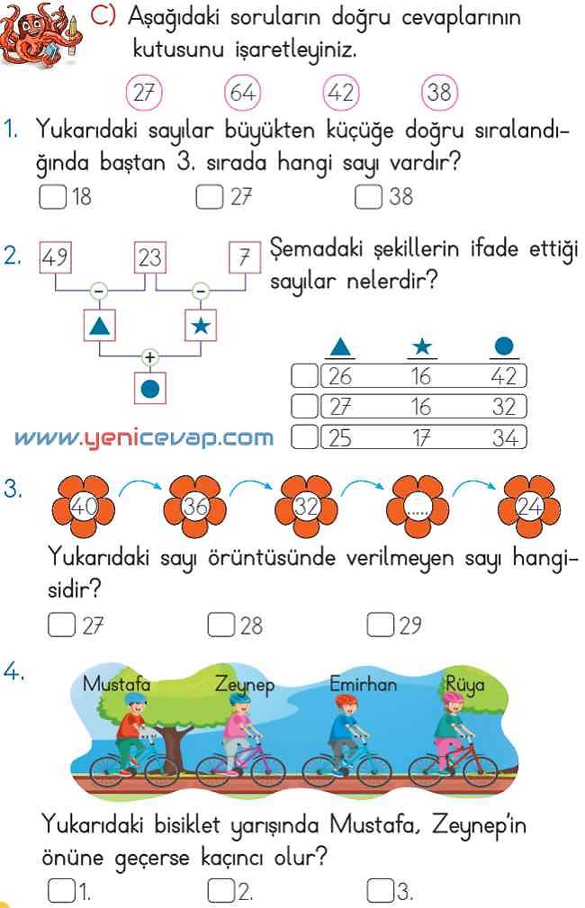 2. Sınıf Matematik Ders Kitabı Sayfa 86 87 88 89 Cevapları Meb