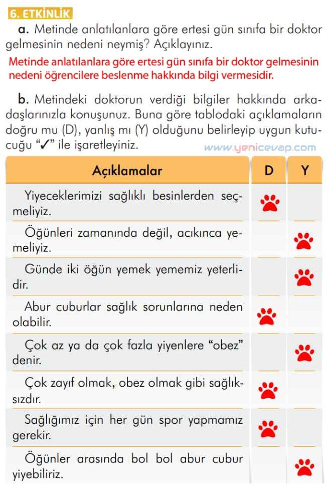 2. Sınıf Türkçe Kitabı Sayfa 121 122 123 124 Cevapları İlke Yayınları