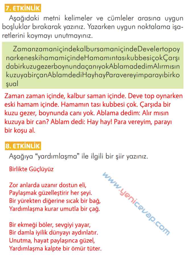 2. Sınıf Türkçe Kitabı Sayfa 136 137 138 139 Cevapları İlke Yayınları