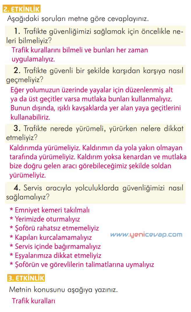 2. Sınıf Türkçe Kitabı Sayfa 144 145 148 149 Cevapları İlke Yayınları