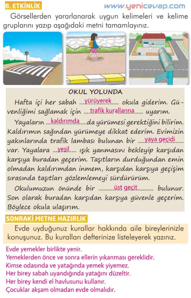 2. Sınıf Türkçe Kitabı Sayfa 150 151 152 153 Cevapları İlke Yayınları