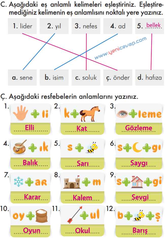 2. Sınıf Türkçe Kitabı Sayfa 160 161 162 163 Cevapları İlke Yayınları