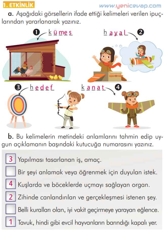 2. Sınıf Türkçe Kitabı Sayfa 164 166 169 170 Cevapları İlke Yayınları
