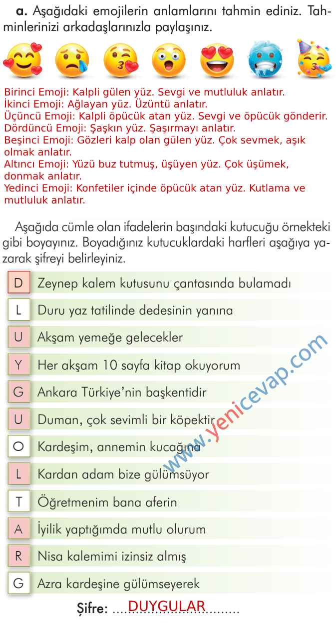 2. Sınıf Türkçe Kitabı Sayfa 14 15 16 17 18 Cevapları İlke Yayınları