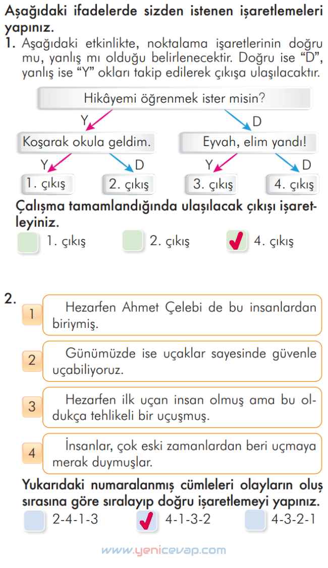 2. Sınıf Türkçe Kitabı Sayfa 196 197 198 201 Cevapları İlke Yayınları