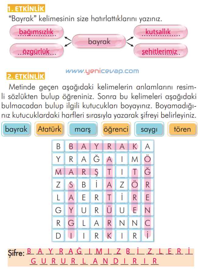 2. Sınıf Türkçe Kitabı Sayfa 213 214 215 216 Cevapları İlke Yayınları